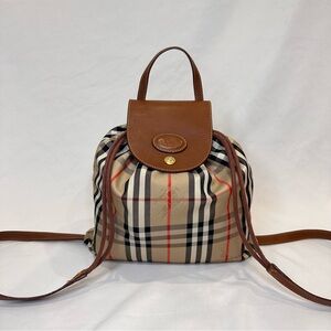 Authentic Burberry Nylon Drawstring Backpack